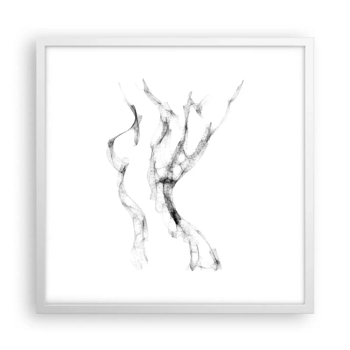 Poster in cornice bianca - Bella e forte - 50x50 cm