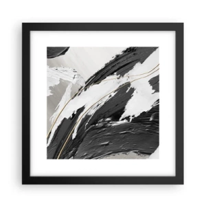 Poster in cornice nera - Astrazione con sfarzo - 30x30 cm