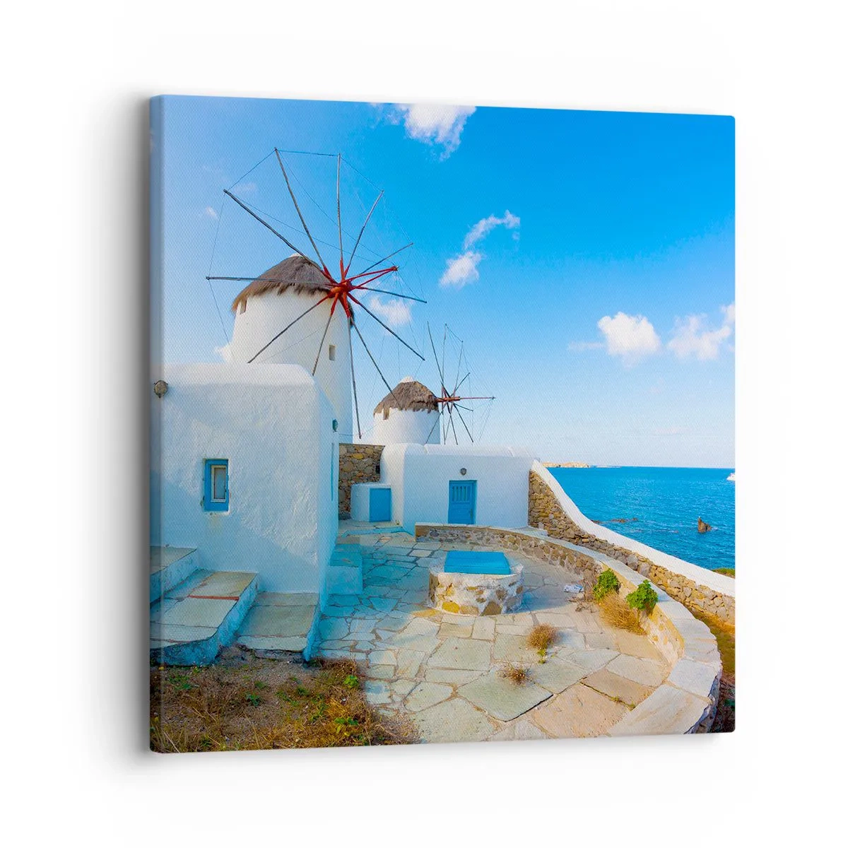 Quadro su tela - Stampe su Tela - Vento azzurro sul mare - 30x30 cm