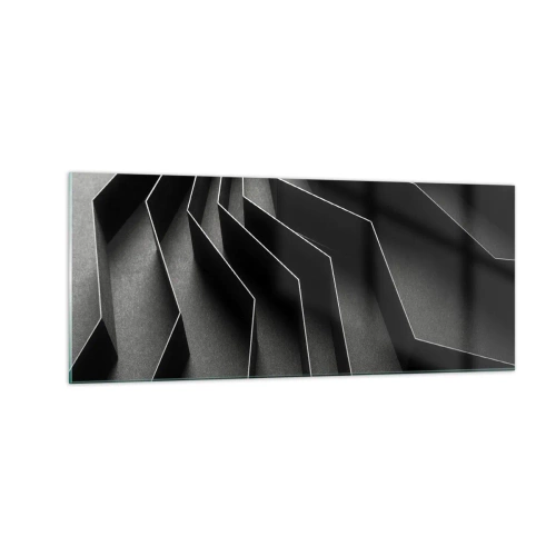 Quadro su vetro - Ordine tridimensionale - 100x40 cm