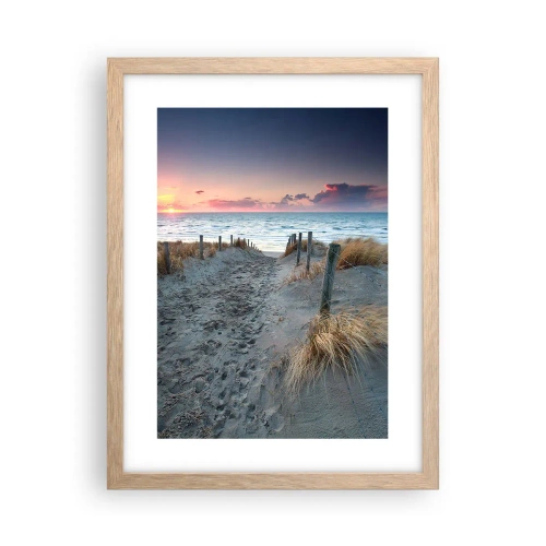 Poster in cornice rovere chiaro - Hai versato un arcobaleno di luce radiosa... - 30x40 cm