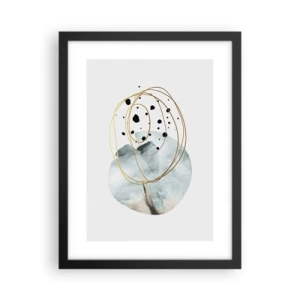 Poster in cornice nera - Nell'abbraccio dello spazio - 30x40 cm