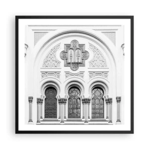 Poster in cornice nera - Al confine delle culture - 60x60 cm