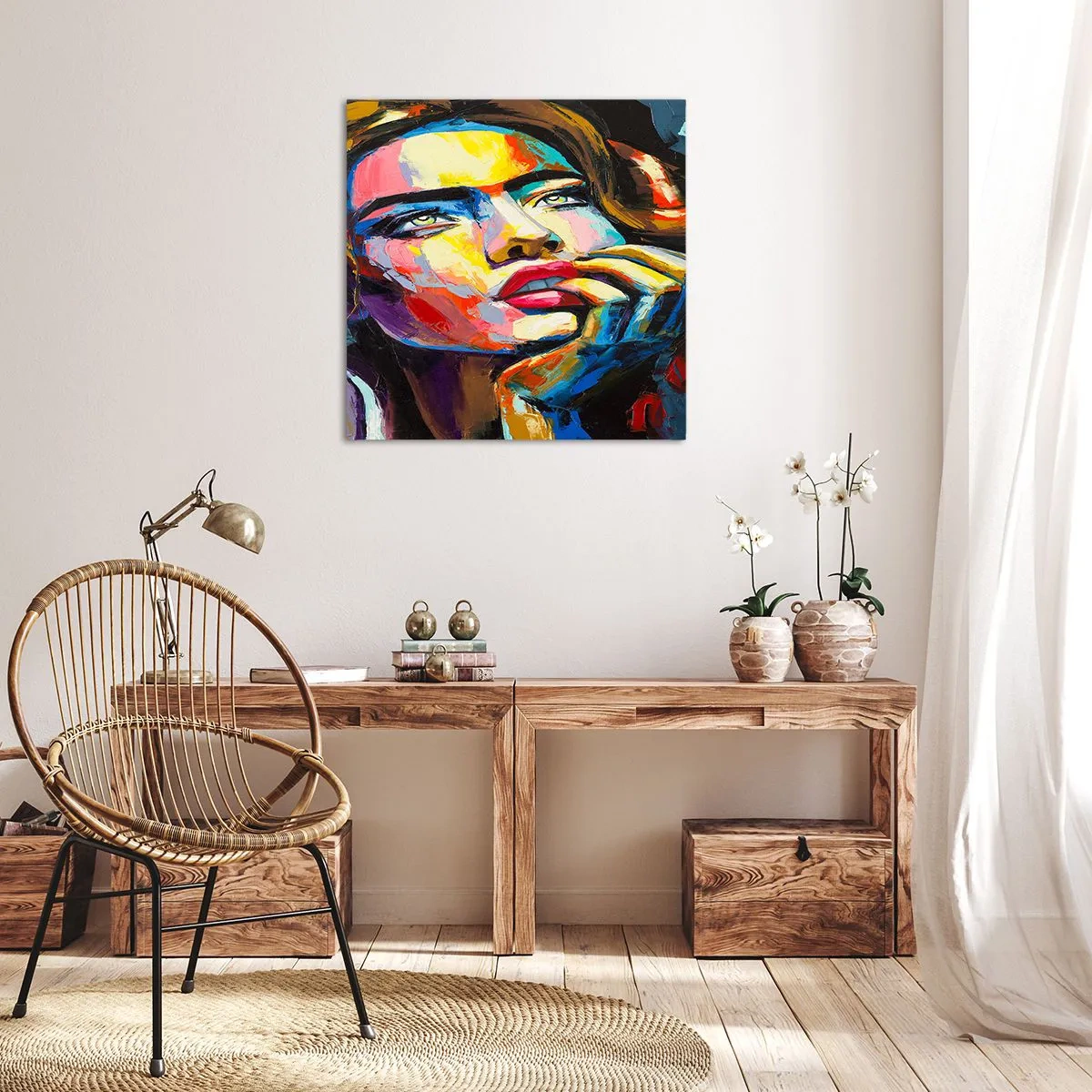 Quadro su tela - Stampe su Tela - I sogni come uccelli planano nel cielo - 70x70 cm