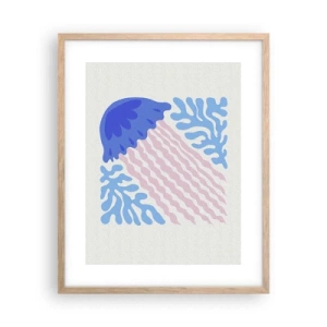 Poster in cornice rovere chiaro - Come di un altro mondo - 40x50 cm