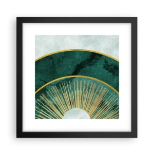 Poster in cornice nera - Un altro sistema solare - 30x30 cm