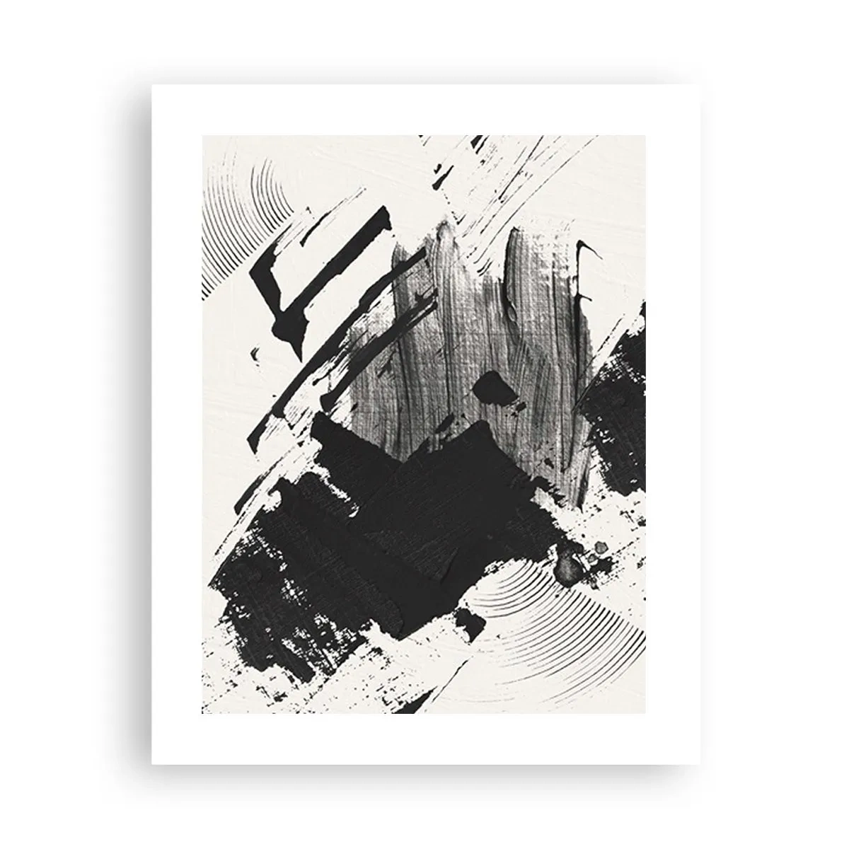 Poster - Astrazione: espressione di nero - 40x50 cm