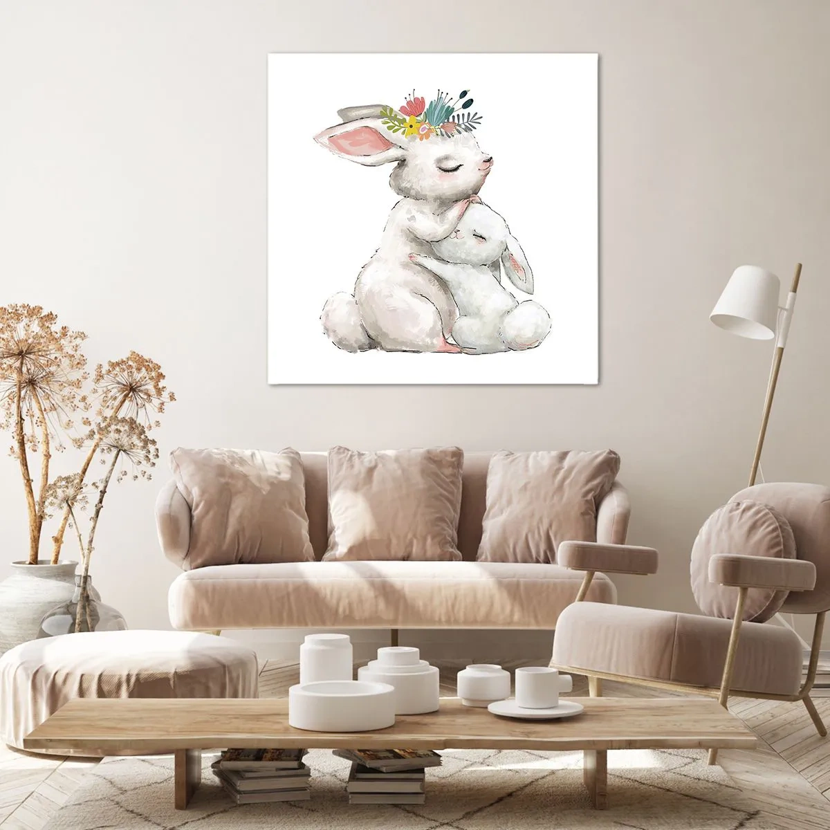 Quadro su tela - Stampe su Tela - Da mamma si sta meglio - 70x70 cm