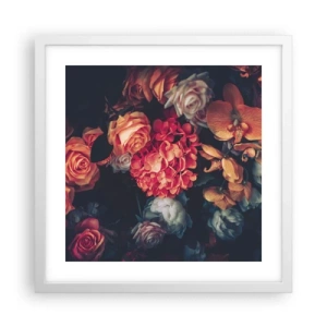 Poster in cornice bianca - Come i maestri olandesi - 40x40 cm