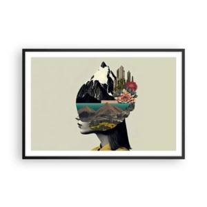 Poster in cornice nera - La donna è sempre un mistero - 91x61 cm