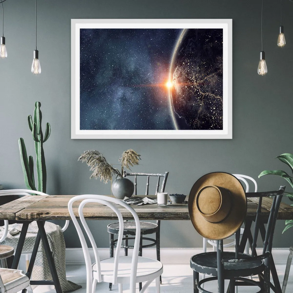 Poster in cornice bianca - In una nuova prospettiva - 70x50 cm