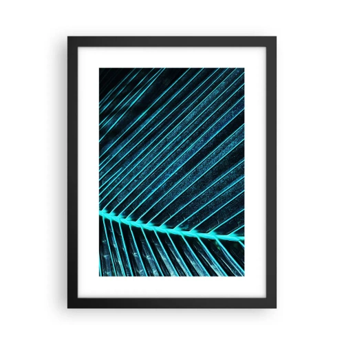 Poster in cornice nera - La struttura del verde - 30x40 cm