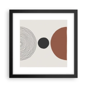 Poster in cornice nera - Al centro dell'attenzione - 30x30 cm