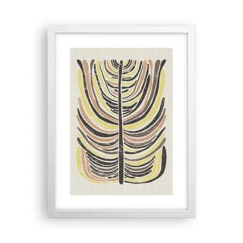 Poster in cornice bianca - Astrazione piena di vita - 30x40 cm