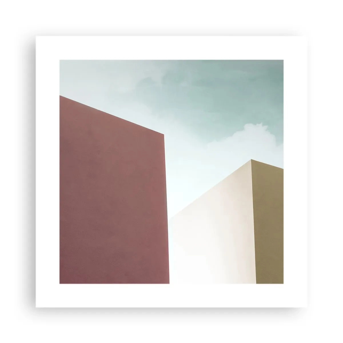 Poster - Geometria di un'estate assolata - 40x40 cm