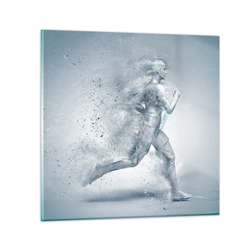 Quadro su vetro - Energia pura come un cristallo - 70x70 cm