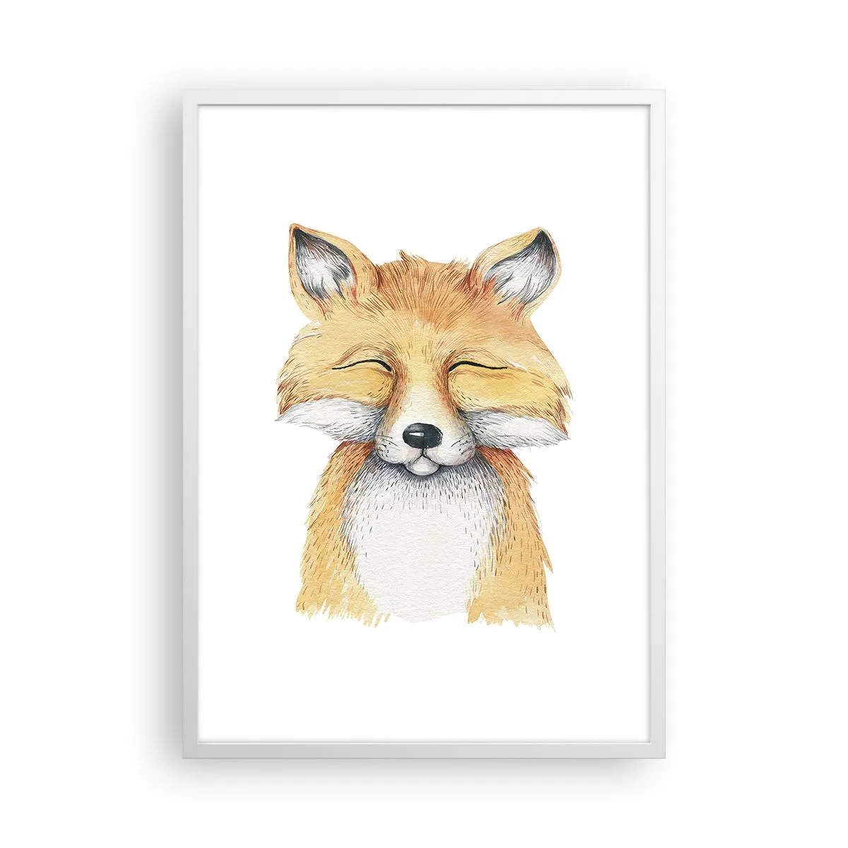 Poster in cornice bianca - Umore da volpe - 50x70 cm