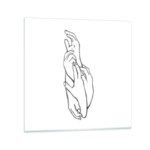 Quadro su vetro - Il tocco buono - 30x30 cm