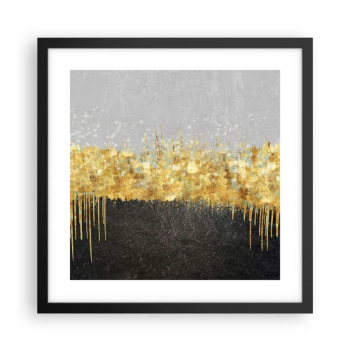 Poster in cornice nera - Nel profondo e verso l'alto - 40x40 cm