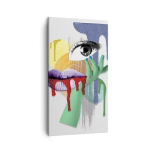 Quadro su tela - Stampe su Tela - Ritratto disintegrato - 45x80 cm