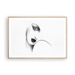 Poster in cornice rovere chiaro - Nello stile di Lempicka - 100x70 cm
