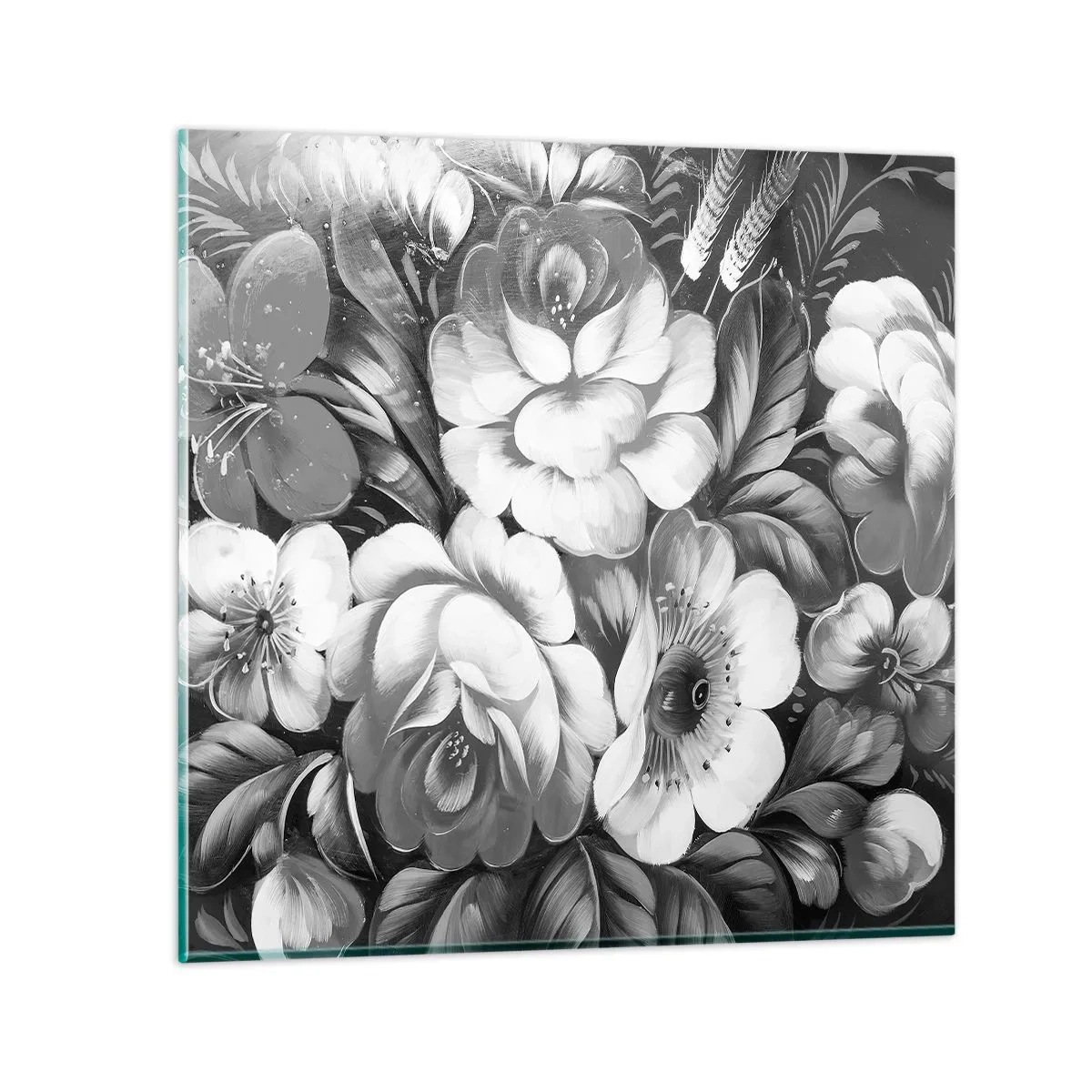 Quadro su vetro - Belli anche in grigio - 50x50 cm