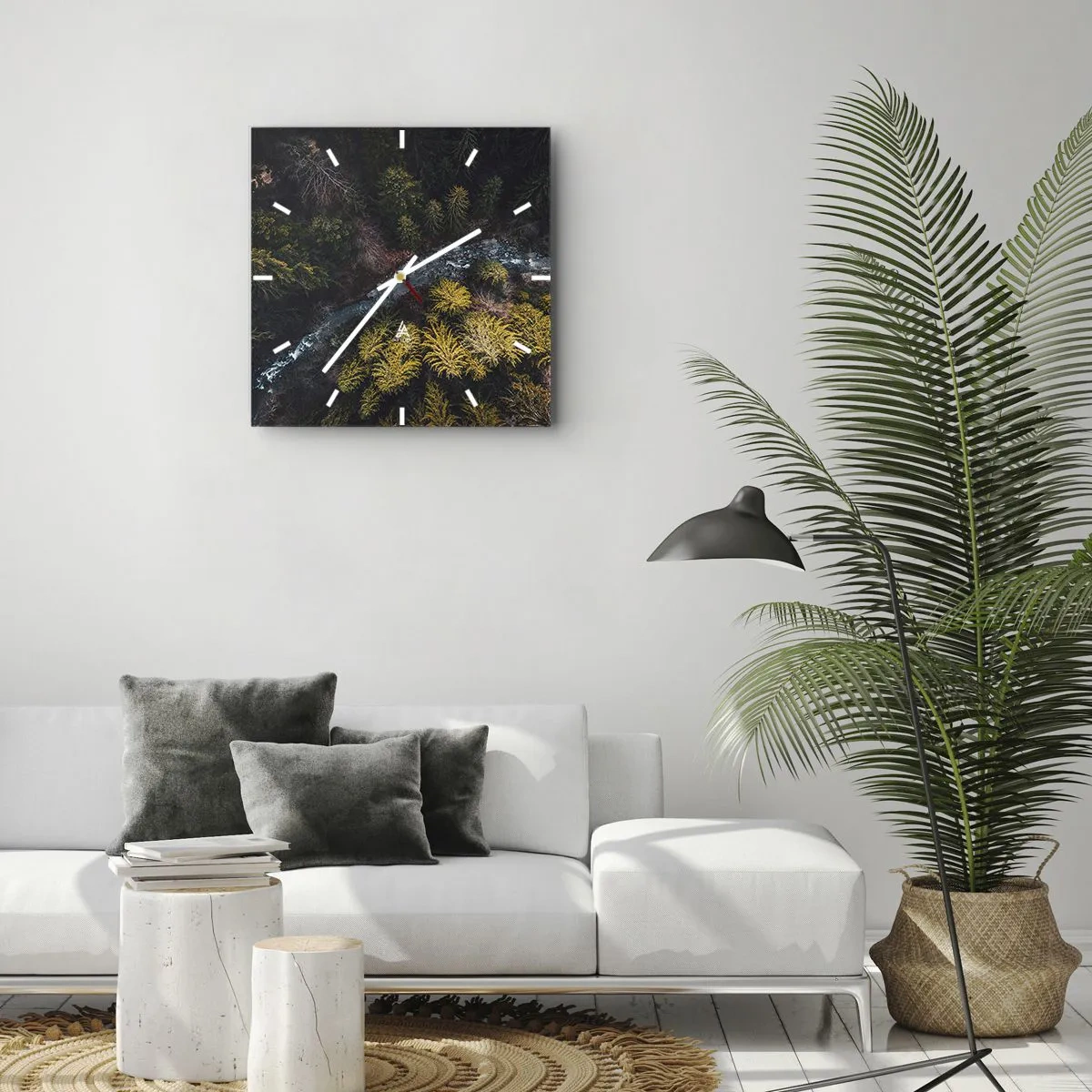 Orologio da parete - Orologio in Vetro - Sempre più veloce - 40x40 cm