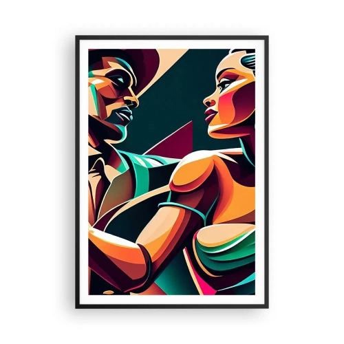 Poster in cornice nera - Al ritmo del cuore - 70x100 cm