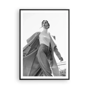 Poster in cornice nera - Vieni con me? - 70x100 cm