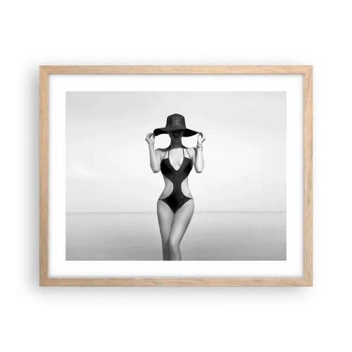 Poster in cornice rovere chiaro - Il mio nome è Eleganza - 50x40 cm