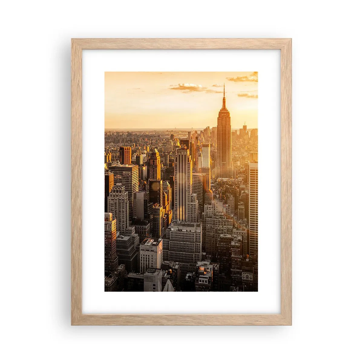 Poster in cornice rovere chiaro - Crescere al sole - 30x40 cm