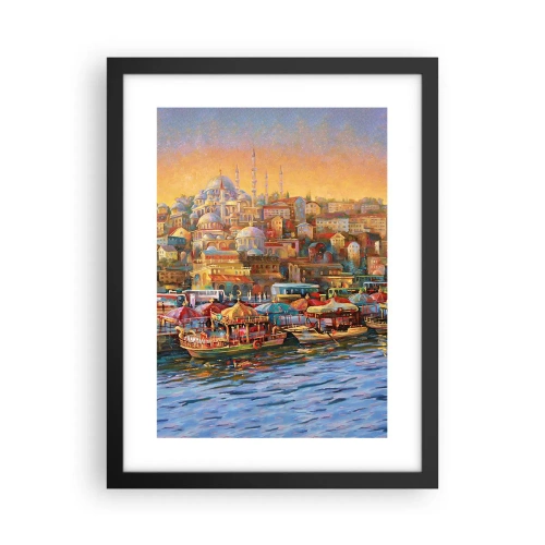Poster in cornice nera - Racconto da Istanbul - 30x40 cm