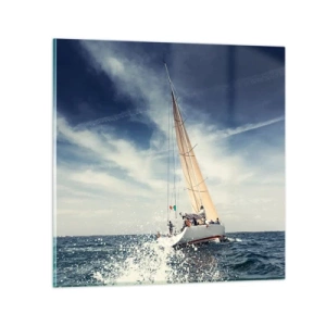 Quadro su vetro - Non ci raggiungeranno! - 70x70 cm