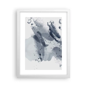 Poster in cornice bianca - Studio della natura dell'acqua - 30x40 cm