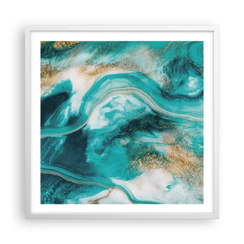 Poster in cornice bianca - Il fiume d'oro - 60x60 cm
