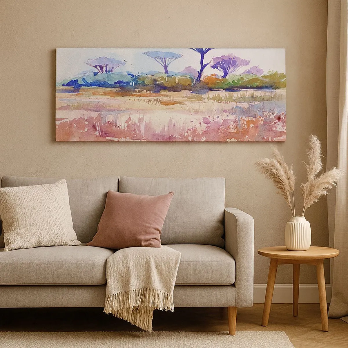 Quadro su tela - Stampe su Tela - I colori della savana - 100x40 cm