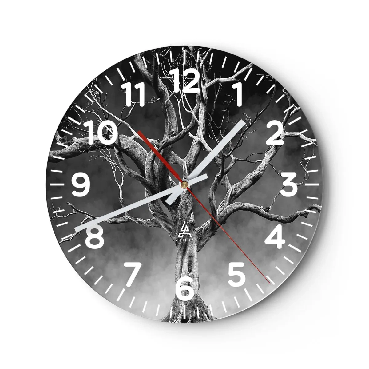 Orologio da parete - Orologio in Vetro - Primordiale e sacro - 40x40 cm