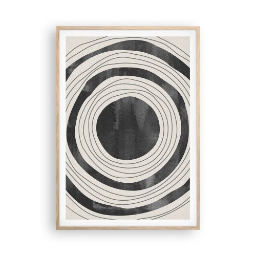 Poster in cornice rovere chiaro - Proprio al centro - 70x100 cm