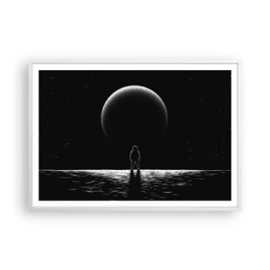 Poster in cornice bianca - Faccia a faccia - 100x70 cm