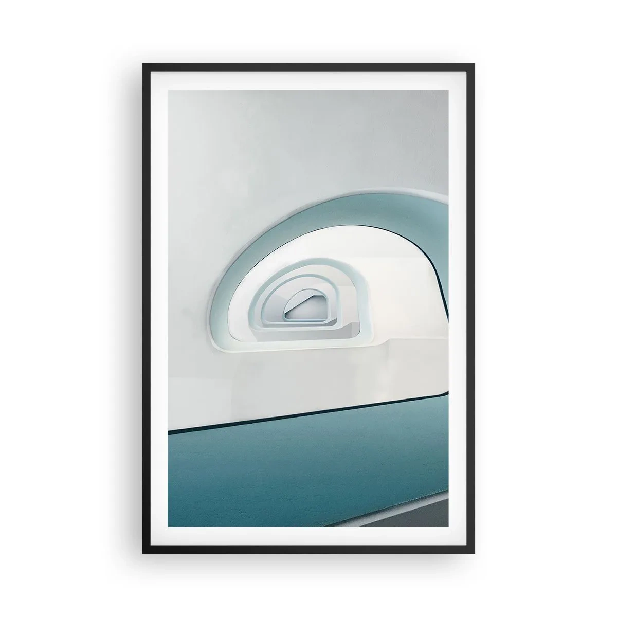 Poster in cornice nera - Blu fino in fondo - 61x91 cm