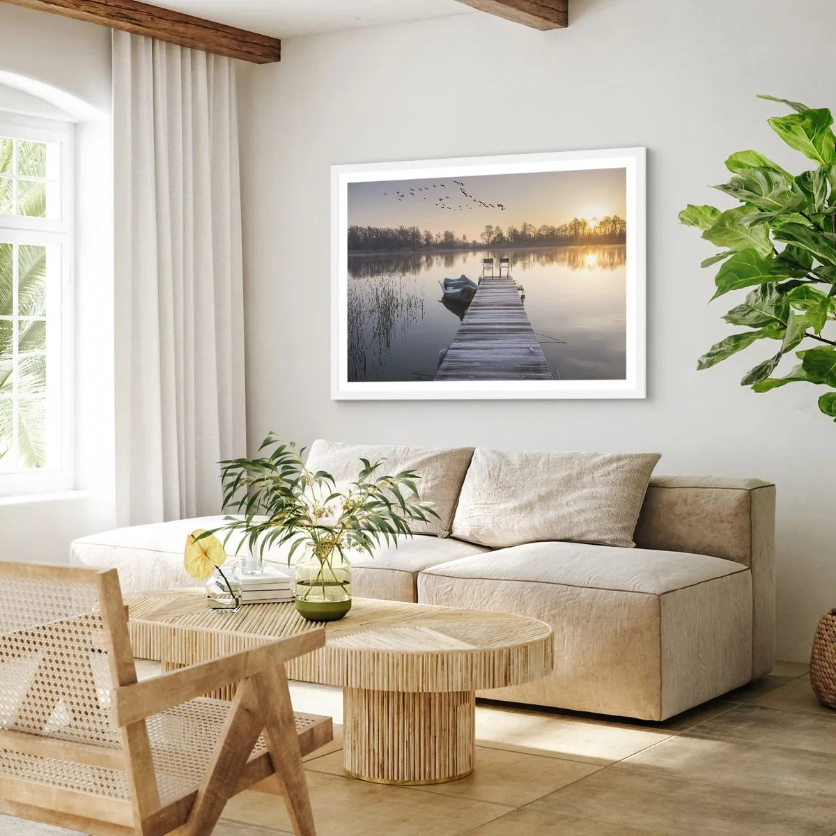 Poster in cornice bianca - Tornerò un giorno - 40x30 cm