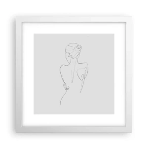 Poster in cornice bianca - La musica del corpo - 30x30 cm