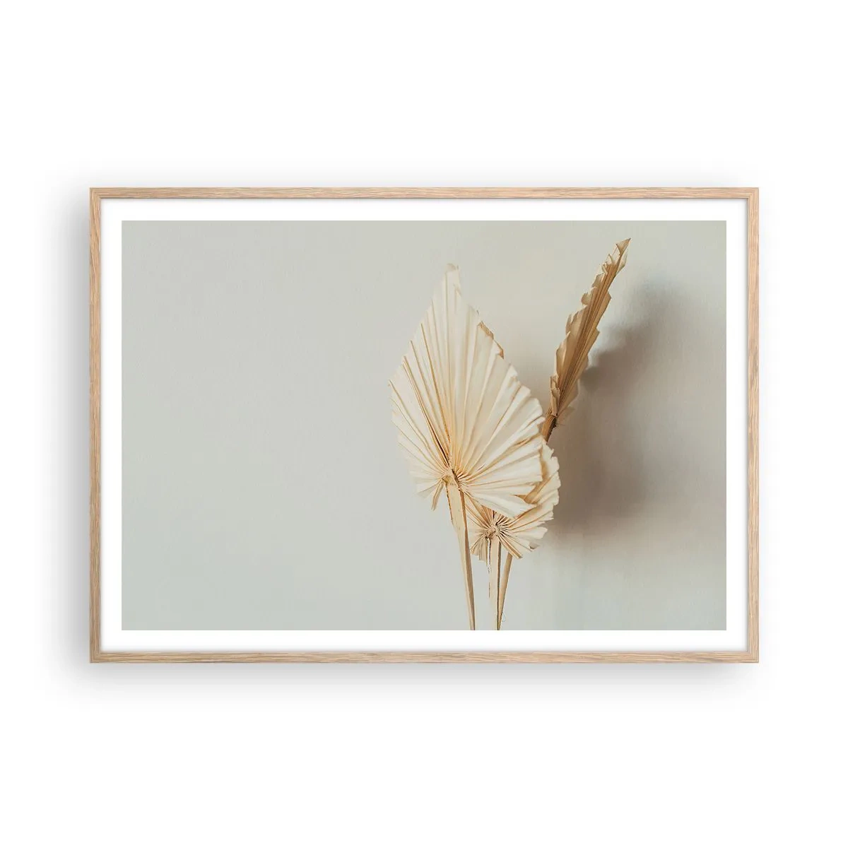 Poster in cornice rovere chiaro - Quando serve il sollievo - 100x70 cm