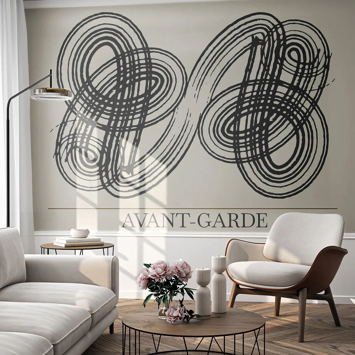Fotomurali Premium Sand - In tutta spontaneità - Minimalismo, scandinavo, Scrivere - 100x70 cm