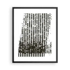 Poster in cornice nera - Ritmo e rumore - 40x50 cm