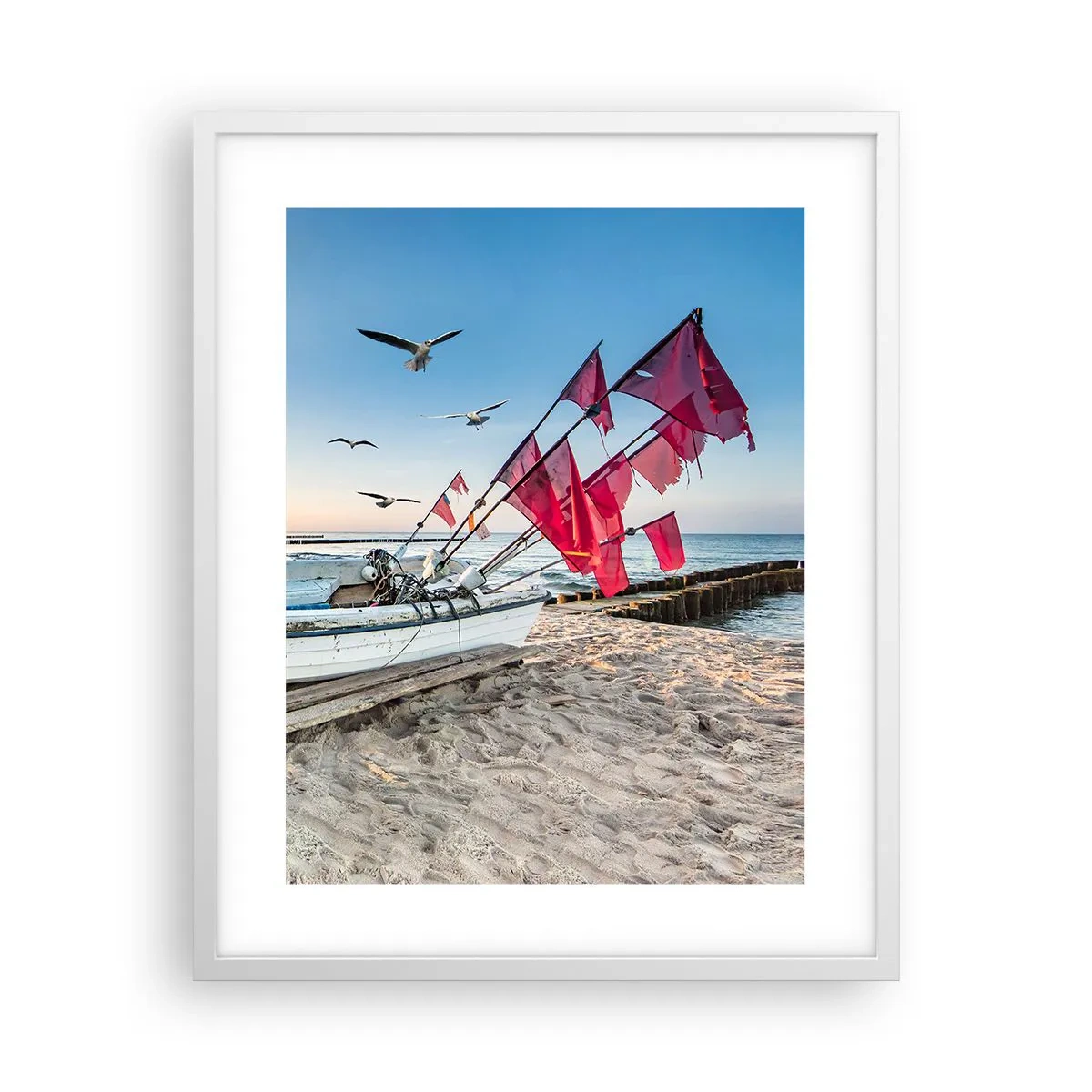 Poster in cornice bianca - Meritato riposo - 40x50 cm