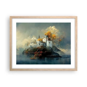 Poster in cornice rovere chiaro - Inizio di una storia romantica - 50x40 cm