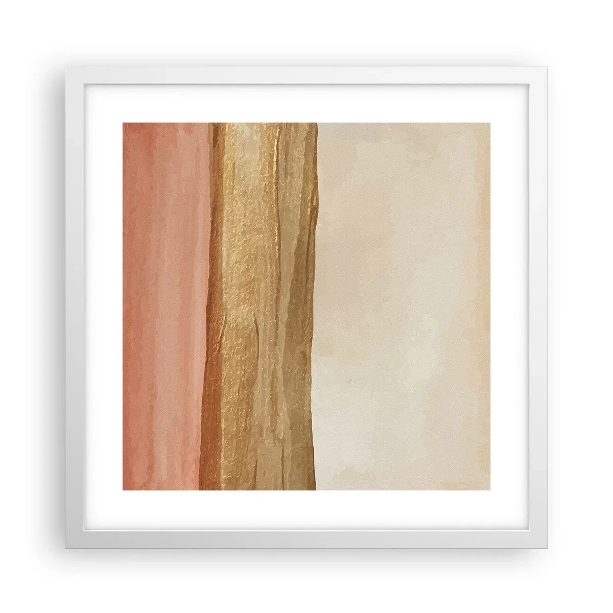 Poster in cornice bianca - Composizione verticale - 40x40 cm