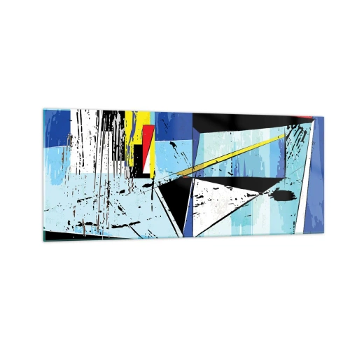 Quadro su vetro - Guardando il mondo da un'angolazione... - 100x40 cm