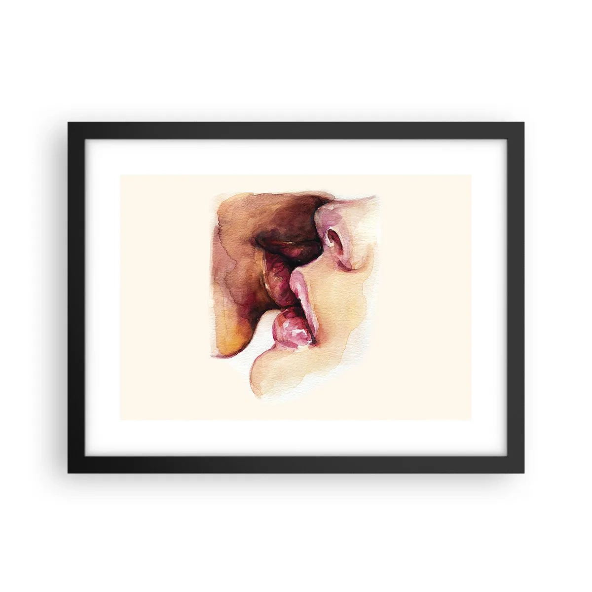 Poster in cornice nera - Come notte e giorno, terra e cielo - 40x30 cm
